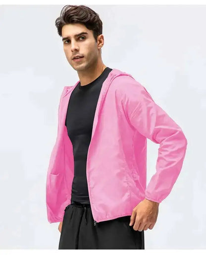 Fishing Rain Wind Breaker Coat For Men Women Waterproof Jacket Hiking Climbing Clothes Sun Protection Quick Dry Rain Coat