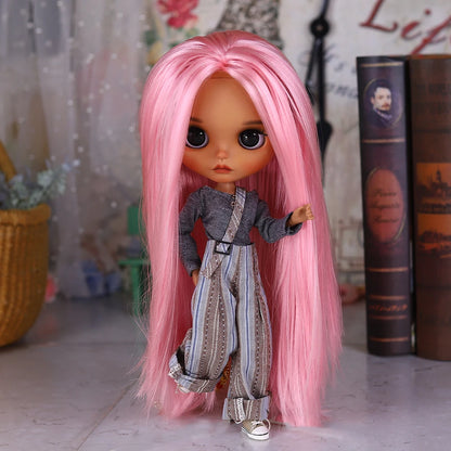 ICY DBS Blyth 1/6 Doll Set tan Skin Long Eyelashes Sleepy Eyes BJD Doll Set SD