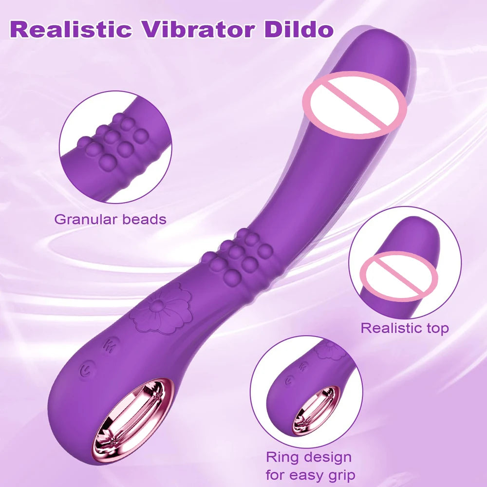 Penis Vibrator Anal Vagina Massage Female G-spot Clitoris Stimulator 10 Vibrating Modes Sex Toy Couple Adult Supplies