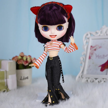 ICY DBS Blyth Doll 1/6 Clothing Joint Body Princess Dress Casual Clothing Toy Gift