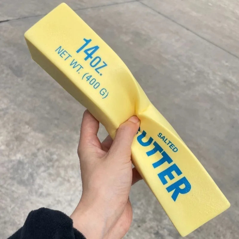 Taba Squishy Giant Butter Cheese Fidget Toy Slow Rising Big Butters Sticks Moist Squeeze Toy Relieve Anxiety Adult Autism Gifts