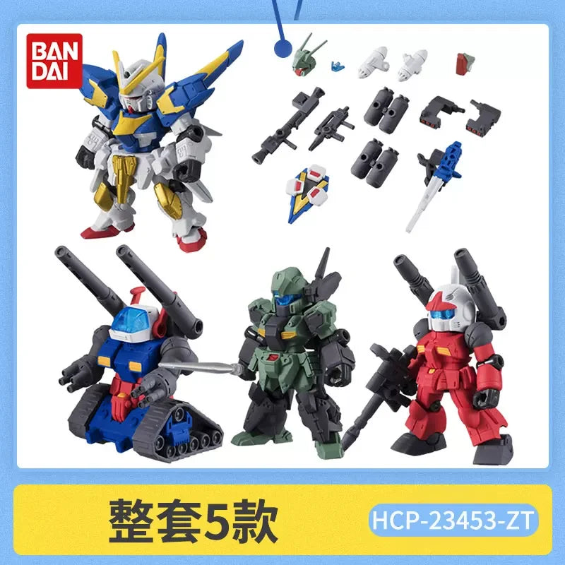 Bandai Gashapon Mobile Suit Ensemble (MSE) Gundam RX-78-2 Strike Hi-Nu Wing Astray ZZ Barbatos Assemble Model Kit Toy