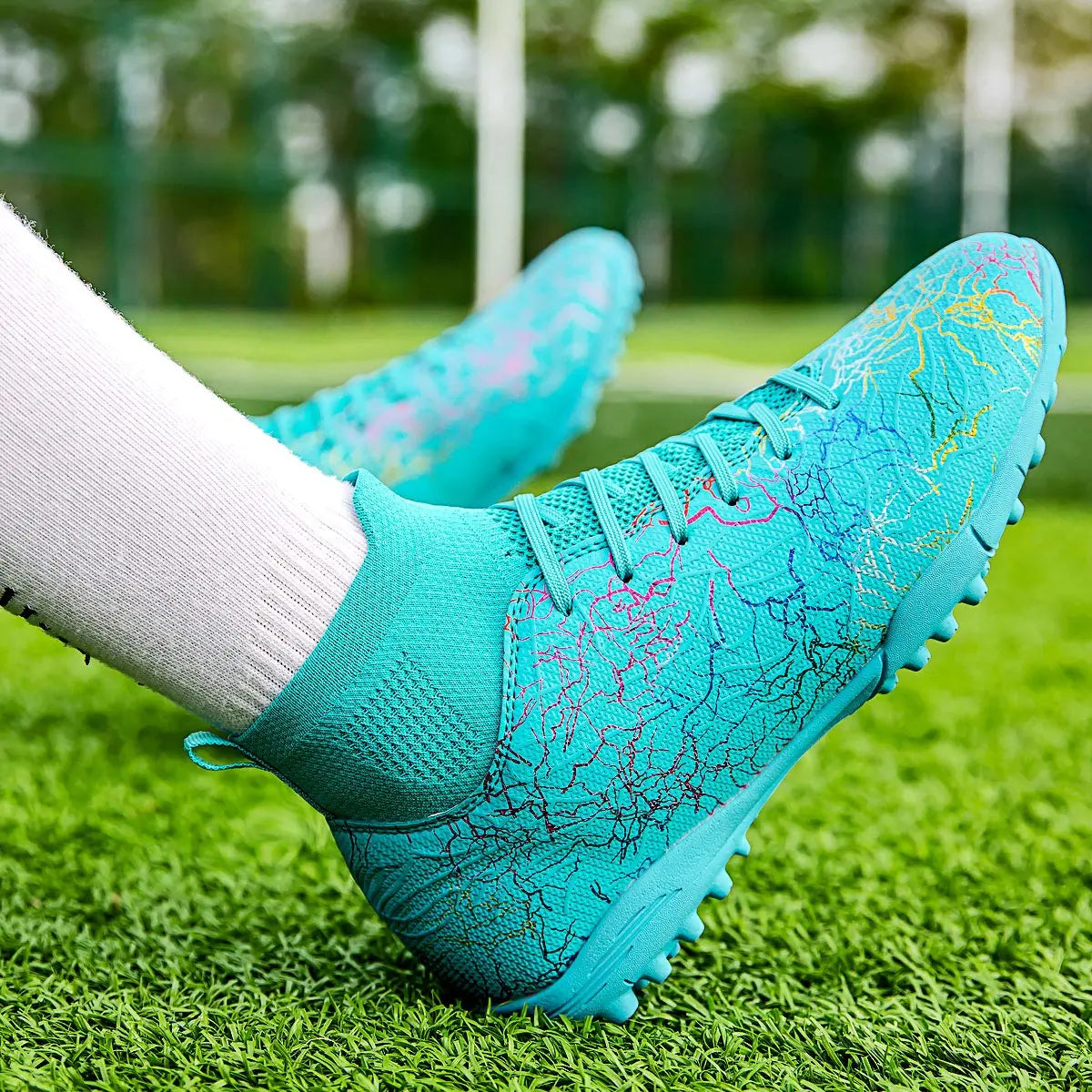 New Men Football Boots Breathable Sport Training Soccer Shoes Cleats Sport Outdoor TF Futsal Match Turf Grass Drop Shipping