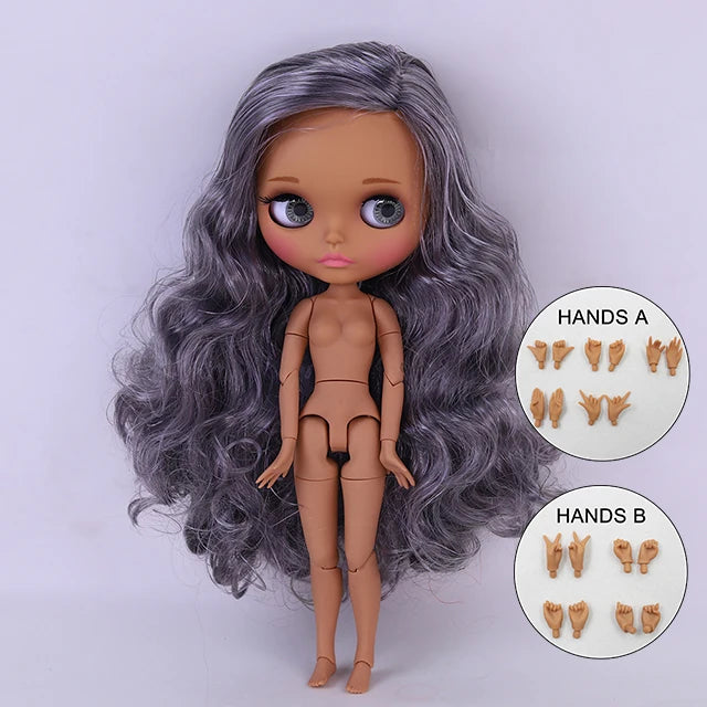 ICY DBS Blyth Doll BJD Joint Body dark Skin Set 1/6  30cm Girl  Gift Anime SD