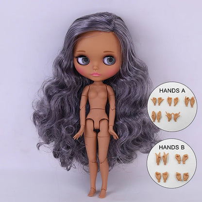 ICY DBS Blyth Doll BJD Joint Body dark Skin Set 1/6  30cm Girl  Gift Anime SD