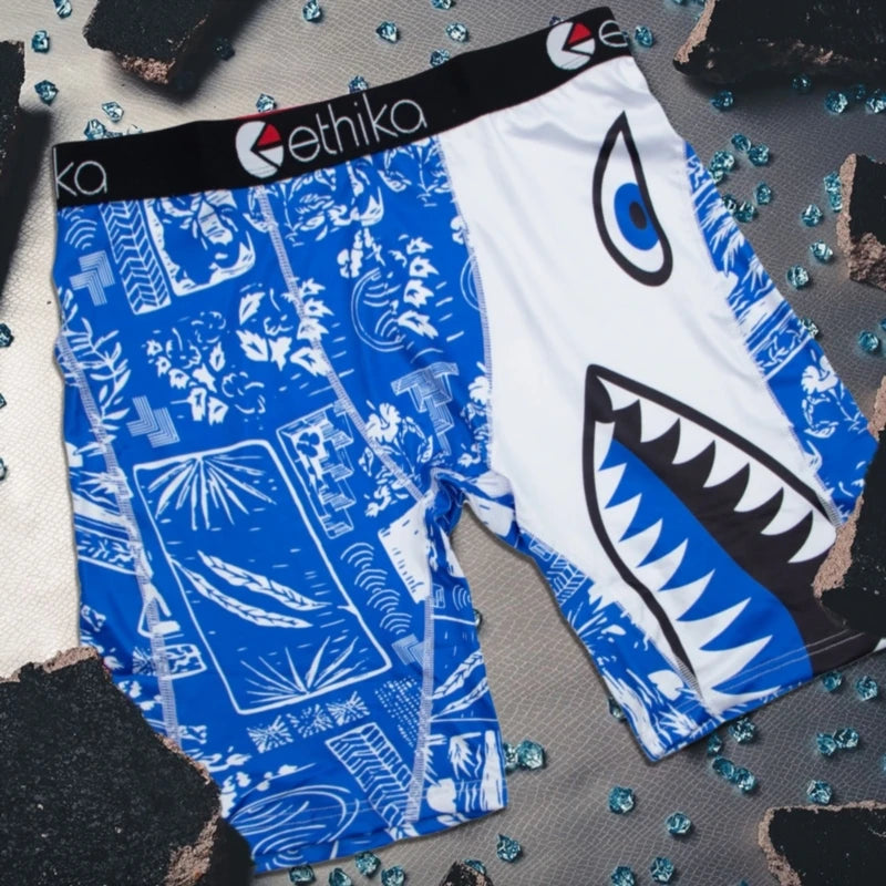 ETHIKA 1Pcs Men Underwear Boxers Breathable Mesh Crotch Man Underpants Plus Size Mens Panties L-3XL Printed Men's Boxers Briefs