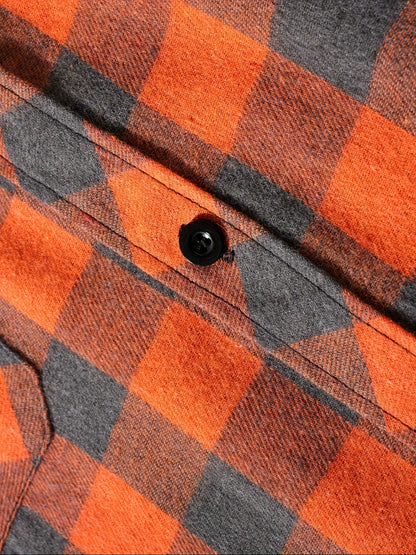 Men's Plaid Hooded Casual Shirt