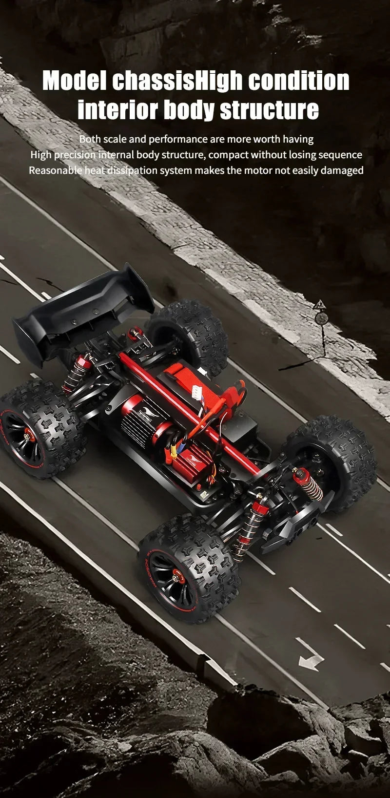 9522PRO 85KM/H High-speed RC Car Brushless Four-wheel Drive Off-road Drift 1:16 Professional Racing Car 9522 50KM/H Boy's Toy