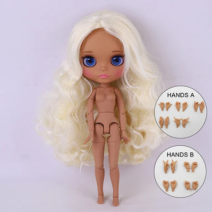 ICY DBS Blyth Doll BJD Joint Body dark Skin Set 1/6  30cm Girl  Gift Anime SD
