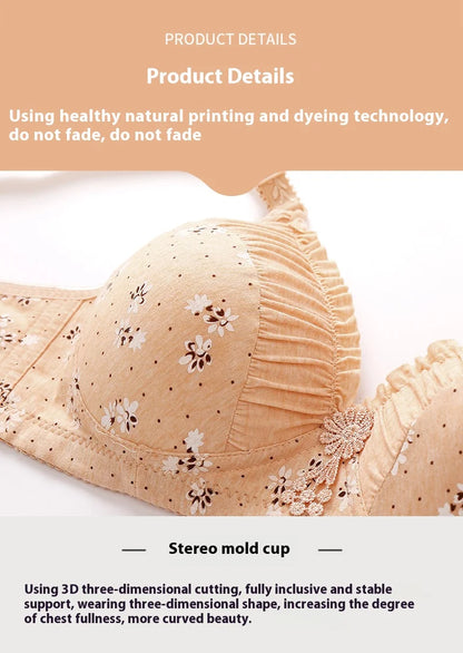 Women's Wireless Printed Comfort Bra