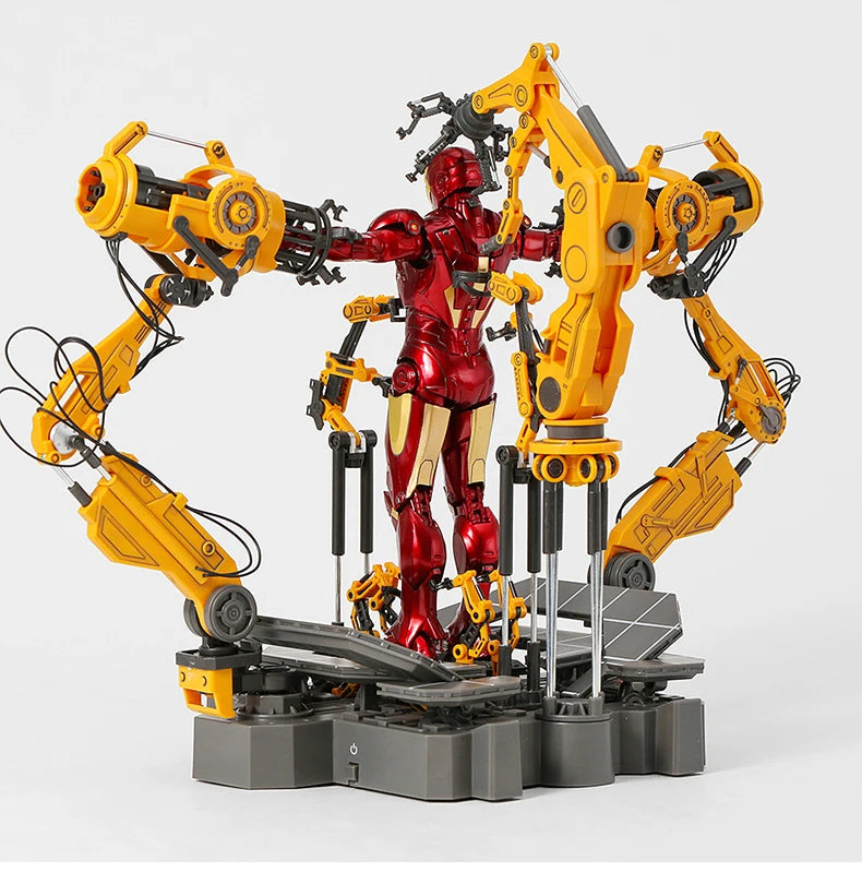 ZD Toys Avengers Iron Man Action Figure MK6 Suit-up Gantry Suit Up Gantry With MK4 Tony Stark Legends Collection Toy Gift