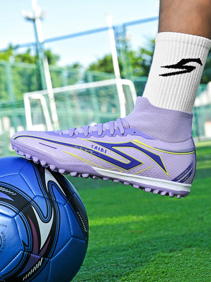 TF Turf Soccer Boots Unisex Non-Slip Wear-Resistant Breathable Lightweight Stable Grip Perfect for All Age Football Enthusiasts