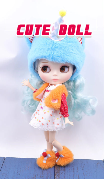 ICY DBS Blyth doll White Skin Glossy face Matte face Joint body with hand set A&B 1/6 bjd suitable diy makeup Special price