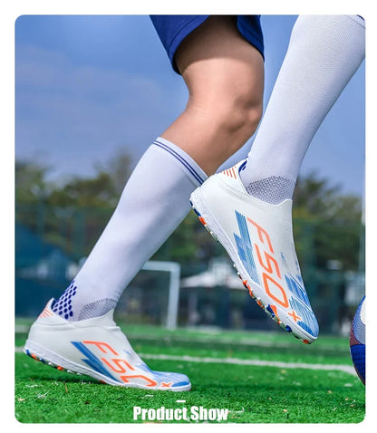 New Men's Soccer Shoes Cleats Non Slip Fg Grass Comfortable Indoor Football Boots Ultralight Sport Turf Futsal Adult Non-Slip