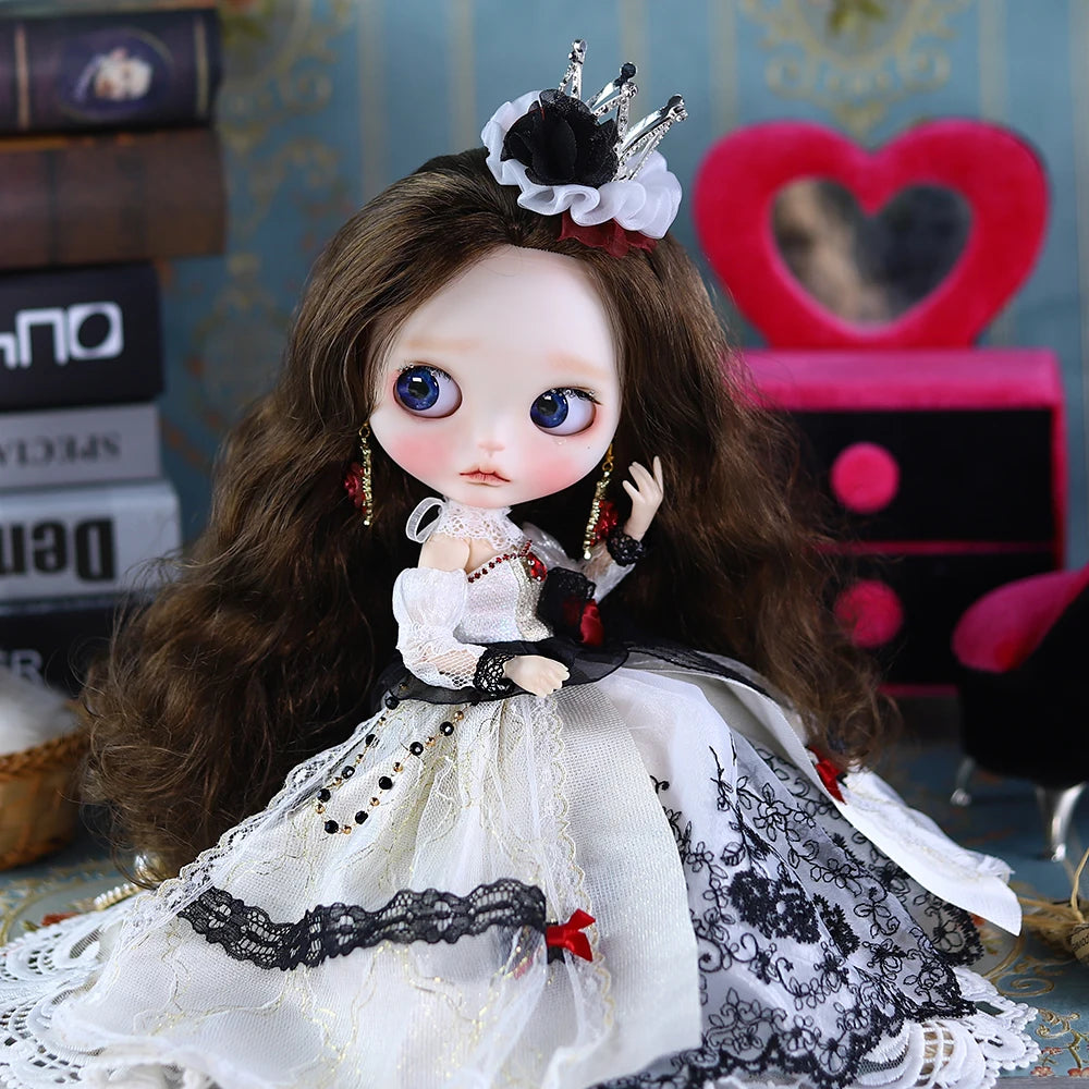 ICY DBS Blyth 1/6 Doll Hand Painted Set Morning Dew Tears Frosted Face Doll Set SD