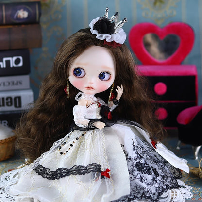 ICY DBS Blyth 1/6 Doll Hand Painted Set Morning Dew Tears Frosted Face Doll Set SD