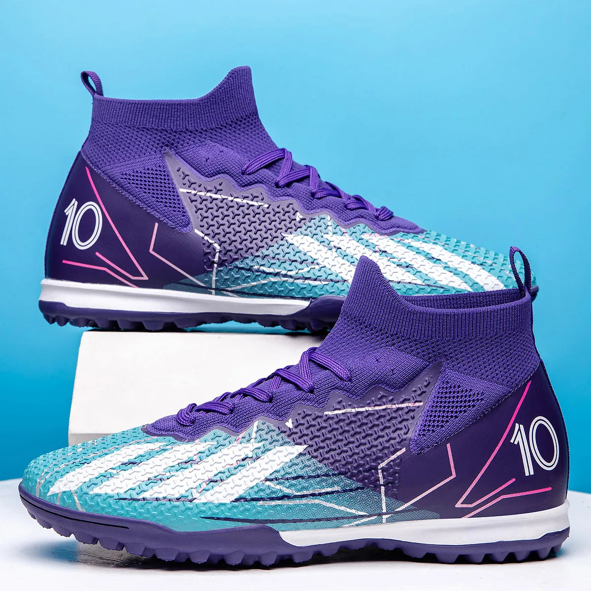 New competition-level football shoes, universal for men and women, professional game training sports shoes, short studs, crushed