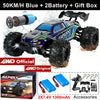 Super Brushless 80KM or 50KM/H 4WD RC Car With LED Remote Control Cars High Speed Drift Racing 4x4 Off Road Truck Kid Adult Toy