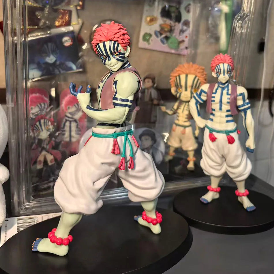 In Stock Bandai Original Genuine Banpresto Anime Yaiba Akaza Vibration Stars Plus 14cm Model Toy Figur
