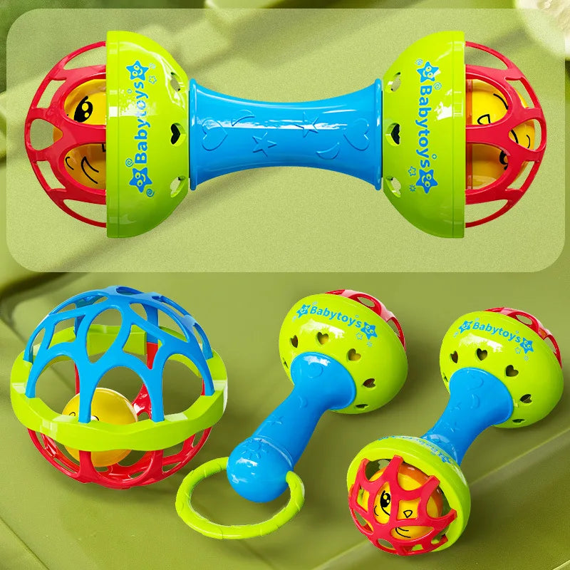 1/3pcs Multiple combinations of drum, bell, and ball toys for Youngsters， can promote their hearing development