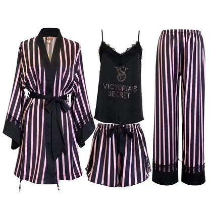 Women's Lace-Trim Sleepwear Set
