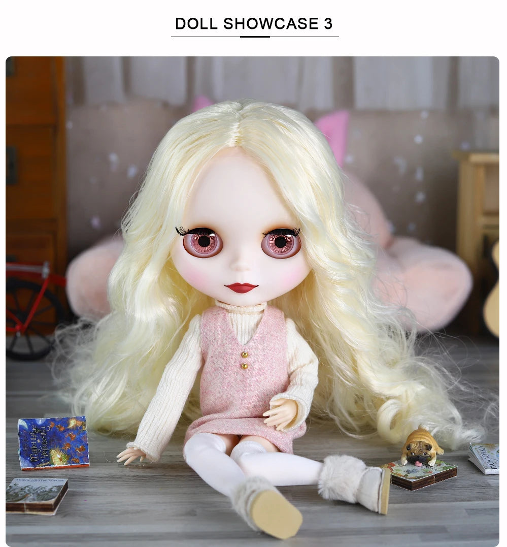ICY DBS Blyth Doll 1/6 BJD Toy  Joint Body Set for Special Sale Random Eyes 30cm Anime Girl Gift