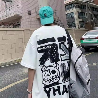Men's Graffiti Print Short-Sleeve T-Shirt