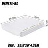White SelfAdhesive Storage Drawer Box Makeup Pencil Tray Desk Hidden Under Desk Stand Self-adhesive Under-drawer Storage Box YH