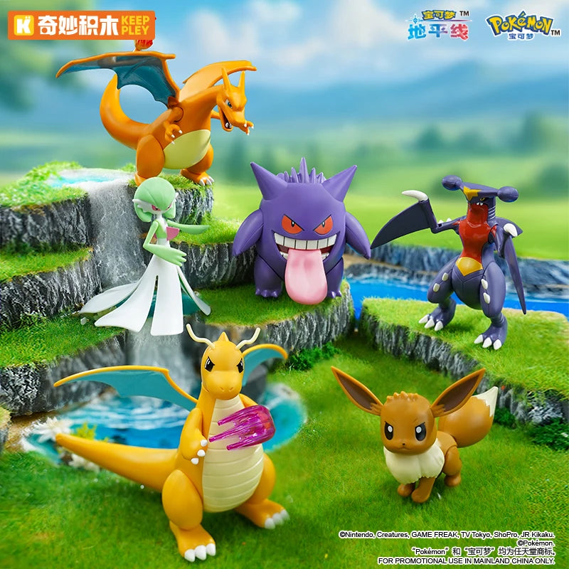 Original Pokemon Action Figure Pikachu Charizard Gengar Dragonite Gengar Movable Toy Decoration Model Children Birthday Gifts
