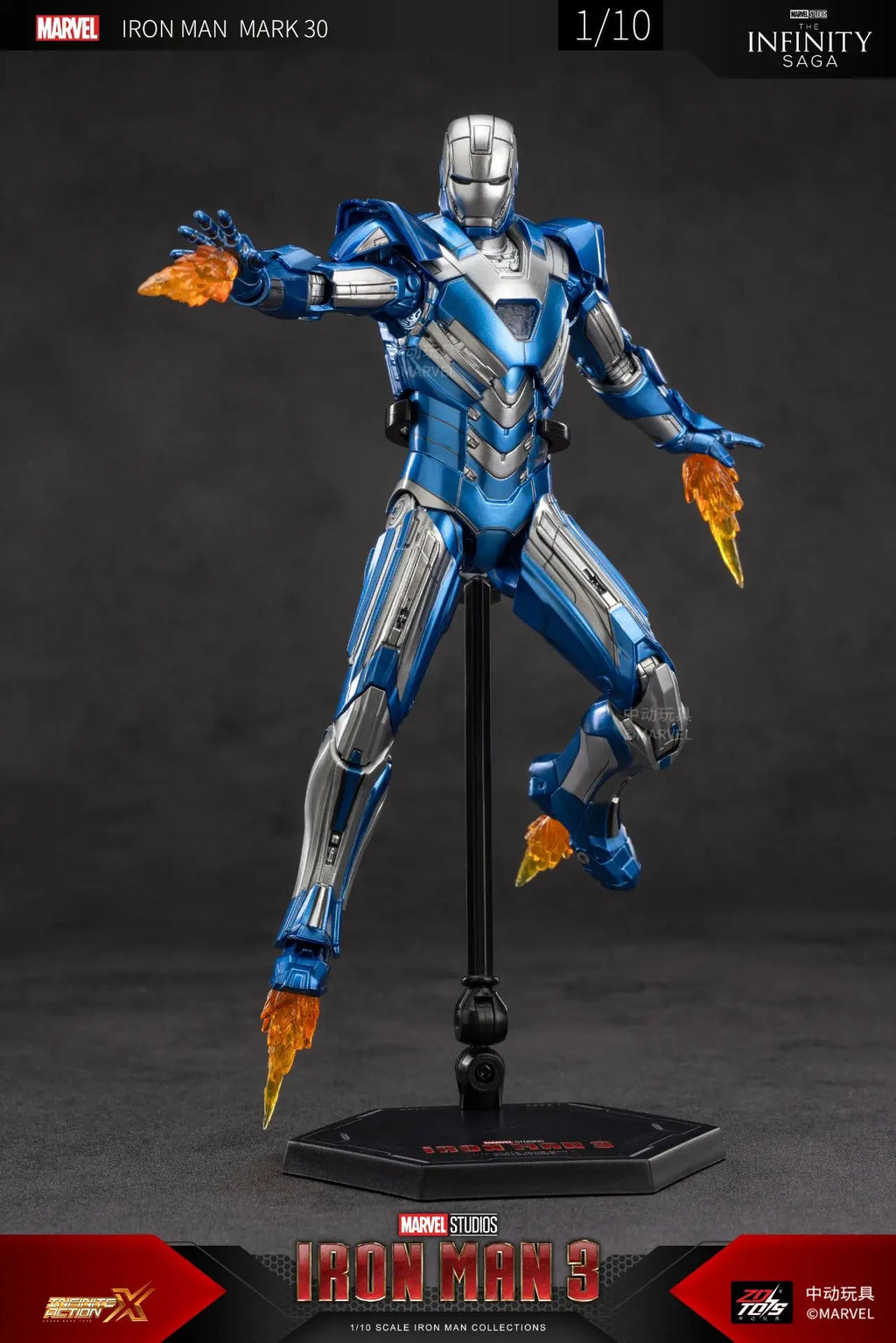ZD Iron Man Figure Legends Iron Man Mk41 Mk47 Tank MK24 Iron Patriot 2.0 MK35 Red Snapper 1/10 Scale Iron Man Collections Gift