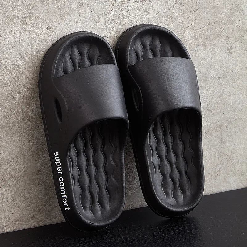 Fashion Men's Summer Ligtweight EVA Indoor Home Sandals Slippers Shoes Men Slippers Outdoor Students Women Comfortable Slides
