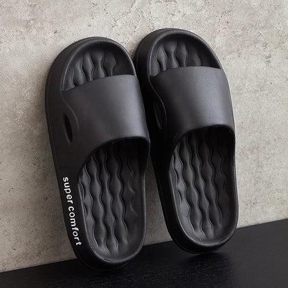 Fashion Men's Summer Ligtweight EVA Indoor Home Sandals Slippers Shoes Men Slippers Outdoor Students Women Comfortable Slides