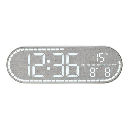 Large Digital Wall Clock Temperature and Date Week Display Electronic LED Table Alarm Clocks Brightness Adjustable 12/24H Format