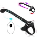 Prostate Massager Cock Ring Vibrators for Men Adult Sex Toy for Men Vibrating Cock Ring Stimulator Remote Control Anal Butt Plug