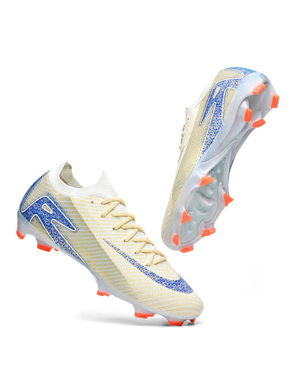 Adult AG/FG Multi‑Stud Soccer Boots Comfort Fit PU Upper Anti‑Slip Wear‑Resistant Cleats For Artificial Grass Outdoor Games