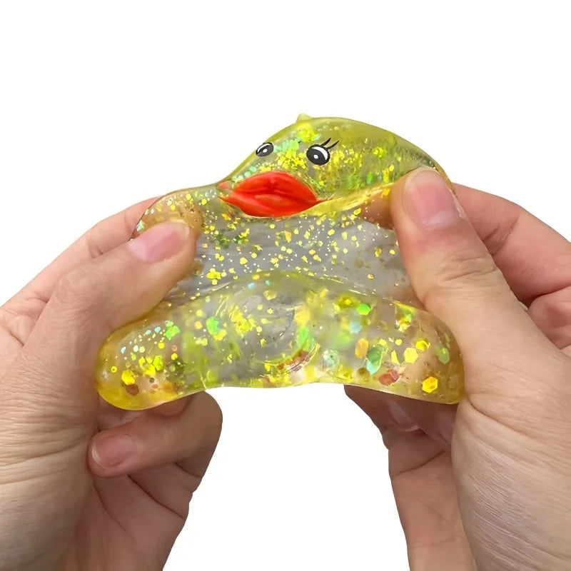 Squishy Maltose Aurora Duck Squeeze Toy Soft Cute Animal Stress Relief Decompression Stretch Toy Kawaii Duck Stress Relief Toy