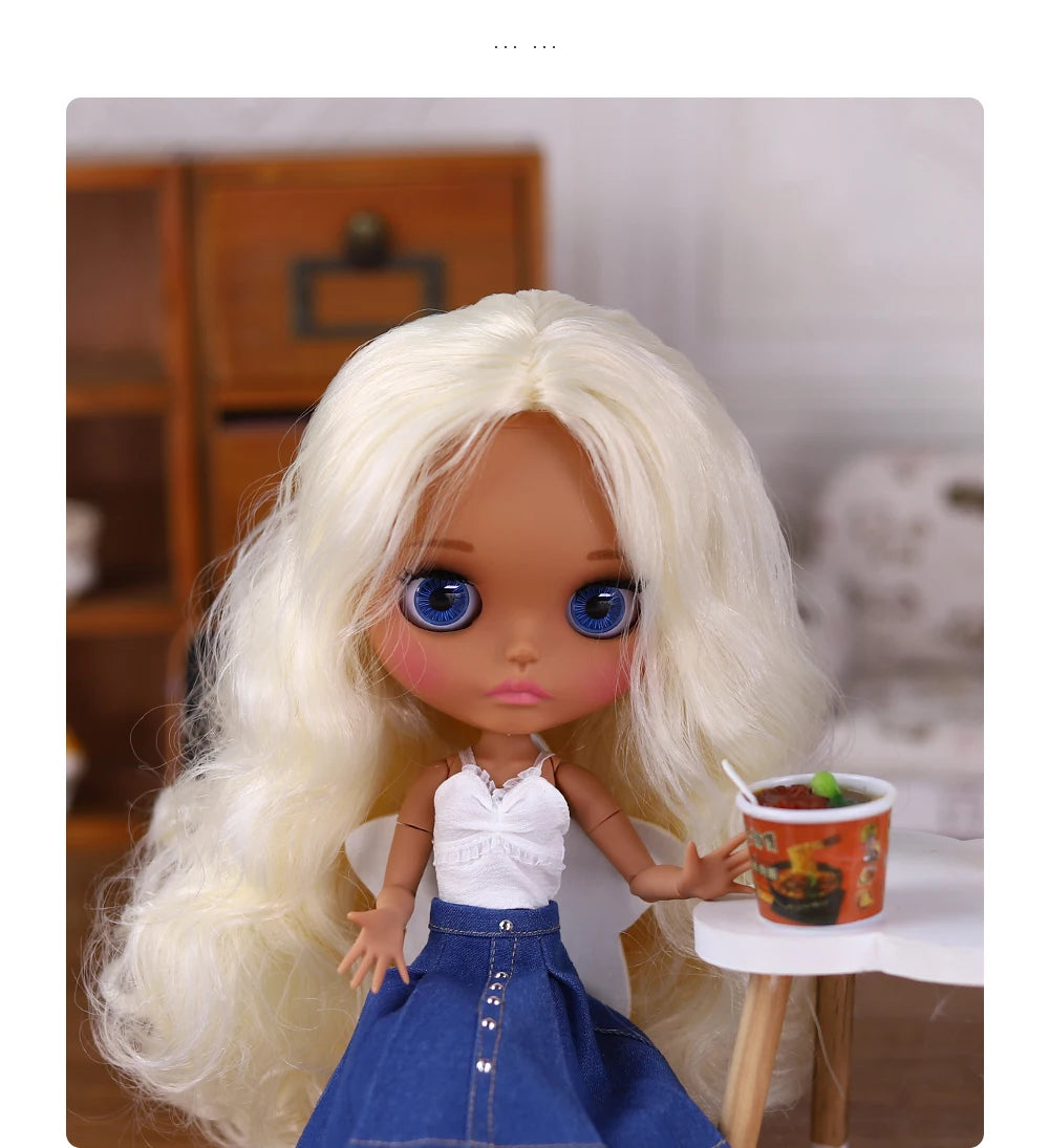 ICY DBS Blyth Doll BJD Joint Body dark Skin Set 1/6  30cm Girl  Gift Anime SD