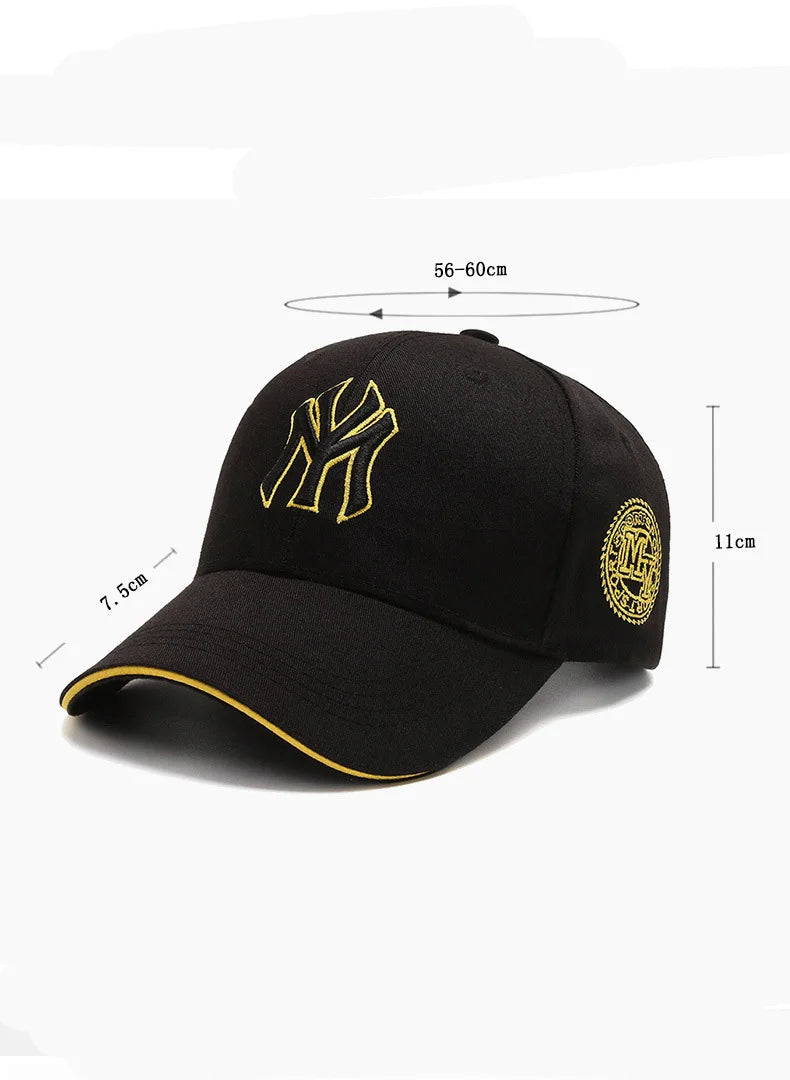 Hat Men's Casual Korean Version Outdoor Versatile Sunscreen Embroidery Letter Cap Couple Baseball Cap Women's Fashion Sunshade