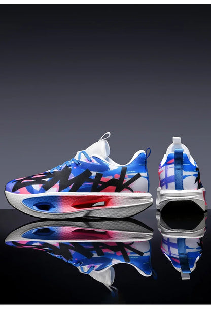 Men's Running Shoes Couple Cushioning Breathable Trainer Sneakers Off-road Mesh Outdoor Shoes Race Luxury shoes Non-Slip Fashion