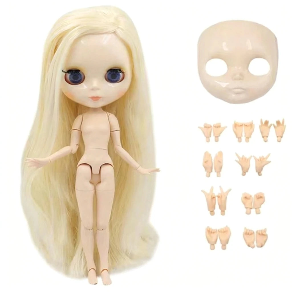 ICY DBS Blyth doll White Skin Glossy face Matte face Joint body with hand set A&B 1/6 bjd suitable diy makeup Special price