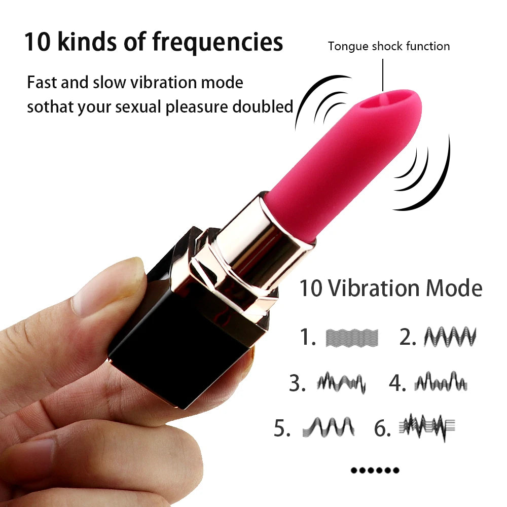 Mini Lipstick Vibrator Portable Bullet Rechargeable G-spot  Massage Clitoris Stimulator Erotic Product Sex Toys for Women Sexo