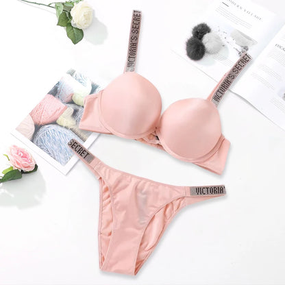 Women's Seamless Underwire Bra & Panty Set