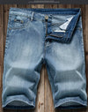 2026 Summer Shorts Jeans Men Denim Pants Stretch Dark Blue Fashion Design Men's Jeans Slim Straight Male Short Jeans Hombre