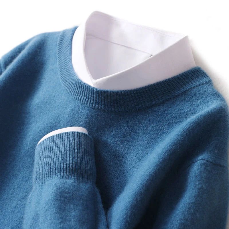Men's Cashmere-Blend Crewneck Sweater