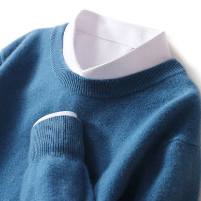 Men's Cashmere-Blend Crewneck Sweater
