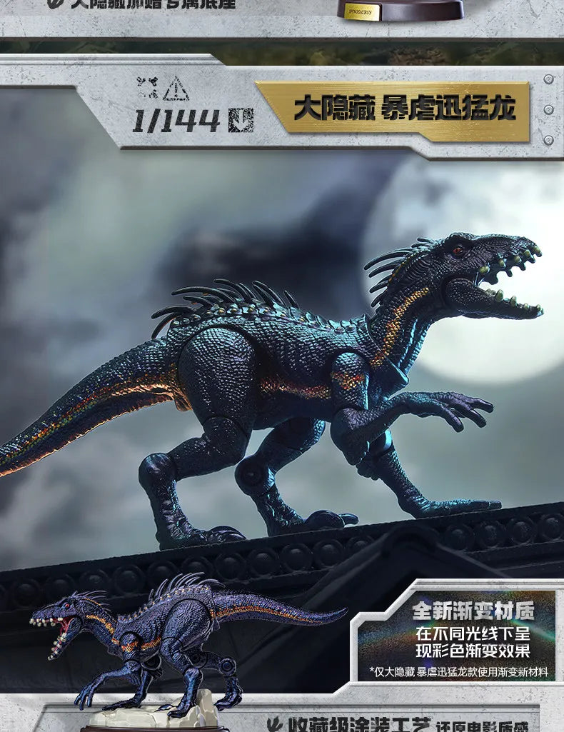 Blokees Jurassic World Dinosaurs Toy Velociraptor Triceratops Indominus T-Rex Model Collection Figure Kids Gift