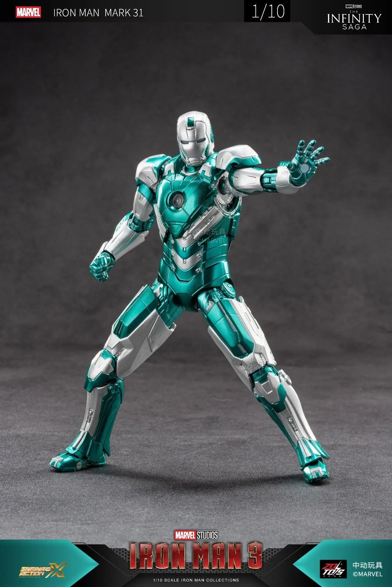 Marvel ZD Toys Iron Man Figure MK3 MK4 MK85 MK42 MK18 MK19 Spider-Man PS4 Iron Spider Action Figure Collections Gift