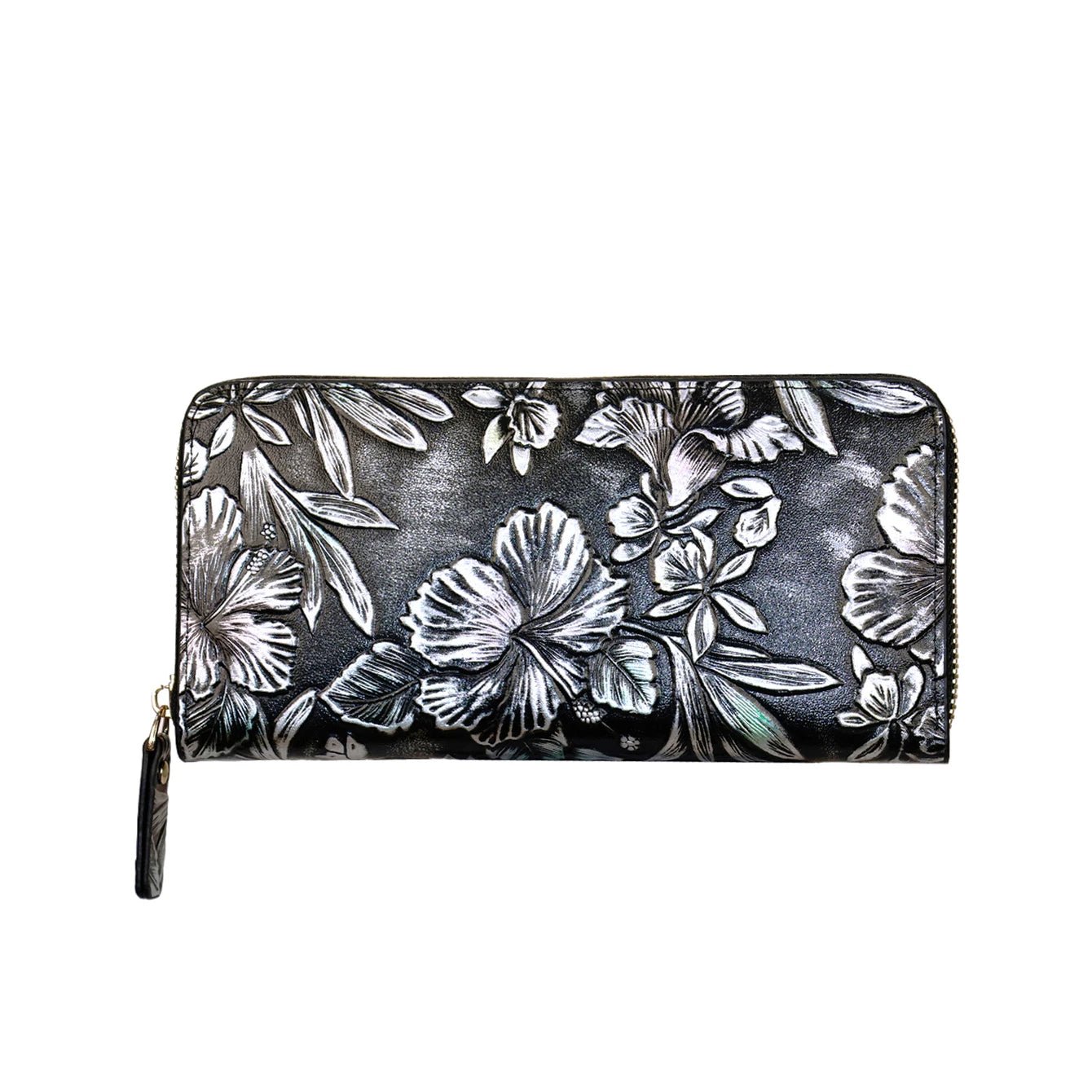 Women's Floral PU Leather Long Wallet – Large Capacity Card Holder & Coin Purse, 8 Styles - TRYSHOPPY