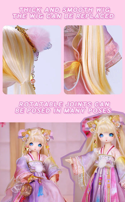 ICY DBS 1/4 BJD Dream Fairy Doll ANIME TOY Mechanical Joint Body Collection Doll  Official Makeup 40cm SD