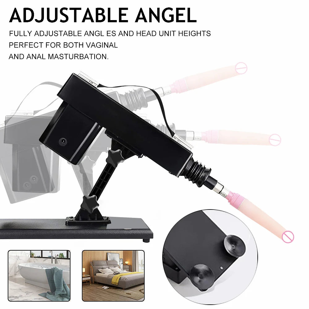 Vibrator Powerful Sex Machine For Women Automatic Female Pseudopenis Masturbation Pumping Sex Machine Gun For Adults With Dildo